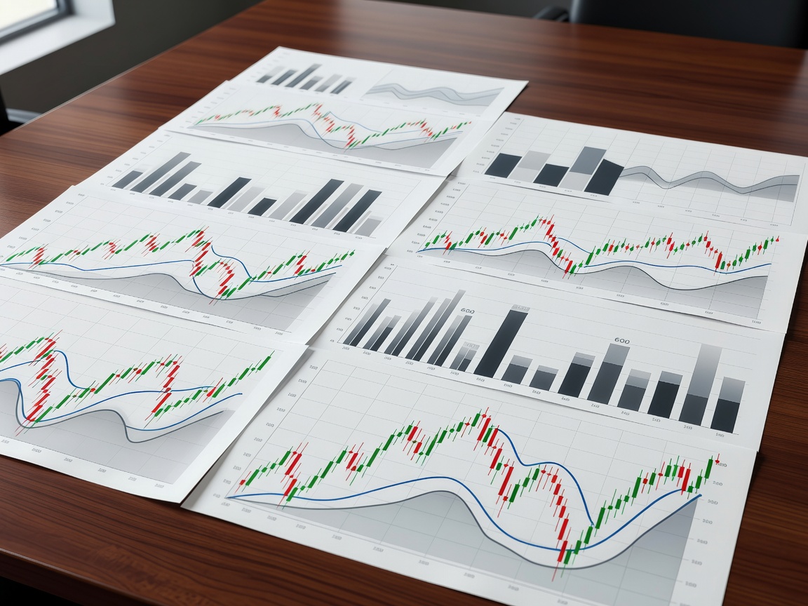 Market trend charts, analyst reports, and macroeconomic trend lines